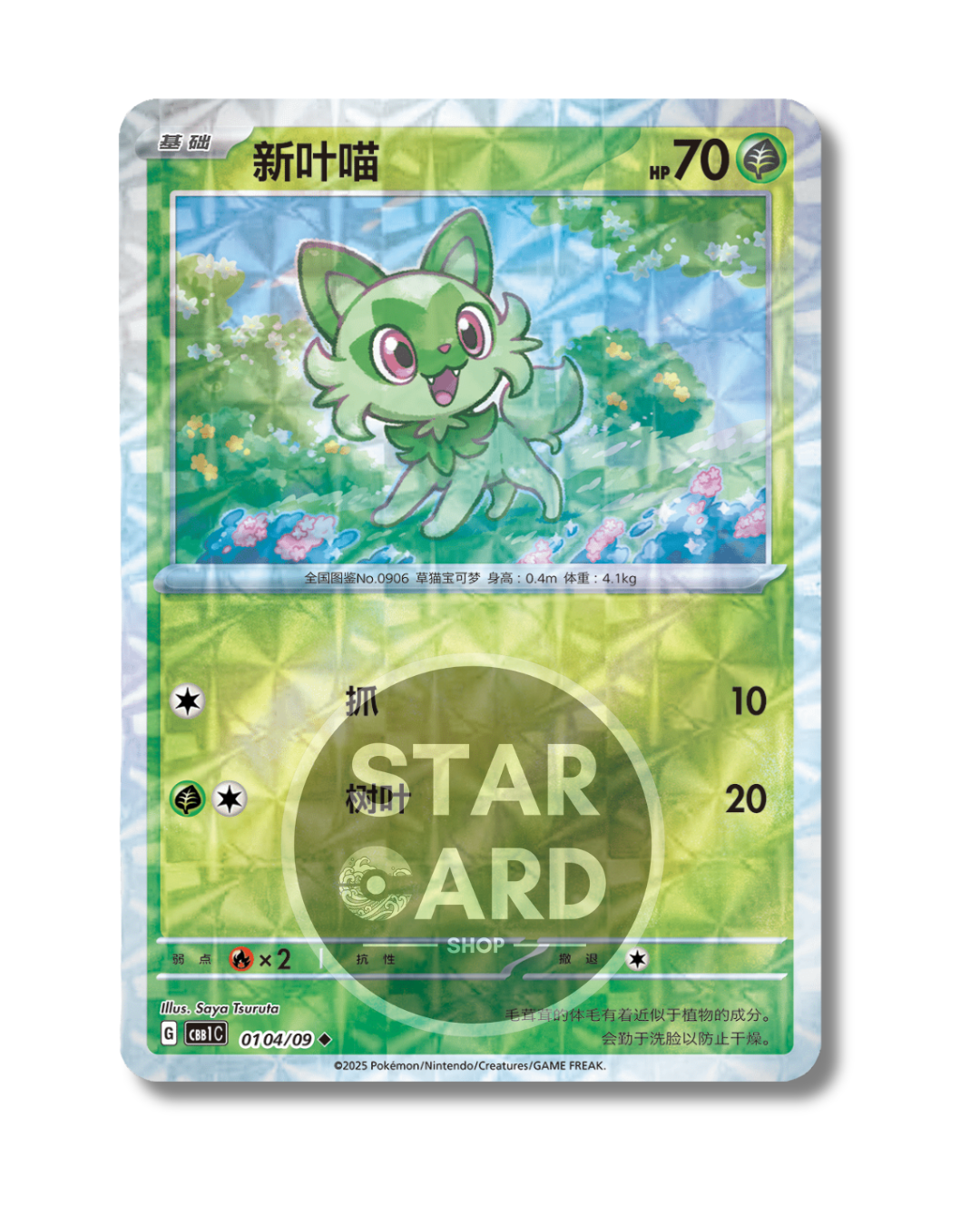 Sprigatito Reverse Holo | 01-04/09 CBB1C
