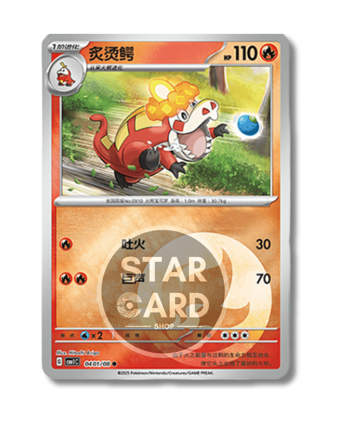 04 01-08 Crocalor Energy Reverse Holo (CHI)