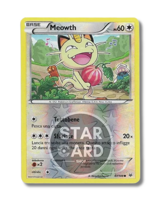 Meowth XY Reverse Holo -  (ROS 67)
