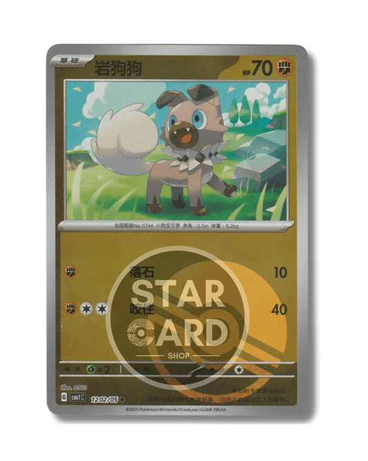 12 02-05 Rockruff Poké Ball Holo Inverso (CN)